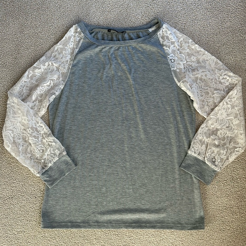 Lace long sleeve top
